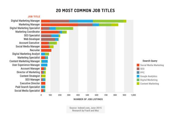 20 most common job titles