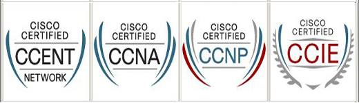various Cisco certifications