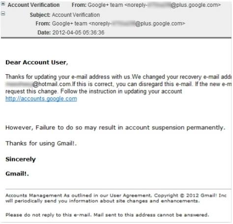 account deactivation scam
